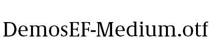 DemosEF-Medium.otf字体下载