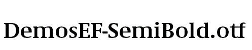 DemosEF-SemiBold.otf字体下载