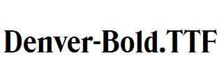 Denver-Bold.otf字体下载