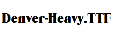 Denver-Heavy.otf字体下载