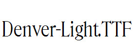 Denver-Light.otf字体下载