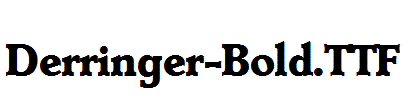 Derringer-Bold.otf字体下载