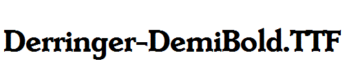 Derringer-DemiBold.otf字体下载