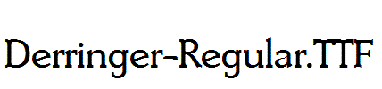 Derringer-Regular.otf字体下载
