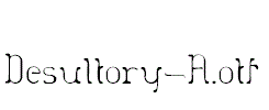 Desultory-A.otf字体下载