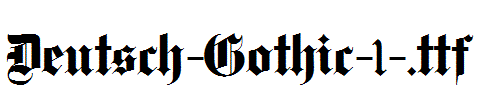 Deutsch-Gothic-1-.ttf字体下载