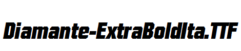 Diamante-ExtraBoldIta.otf字体下载
