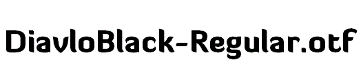 DiavloBlack-Regular.otf字体下载