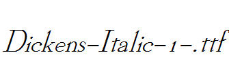 Dickens-Italic-1-.ttf字体下载