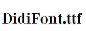 DidiFont.otf字体下载