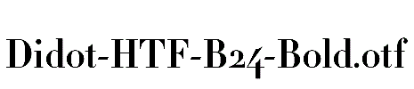 Didot-HTF-B24-Bold.otf字体下载