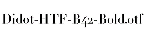 Didot-HTF-B42-Bold.otf字体下载