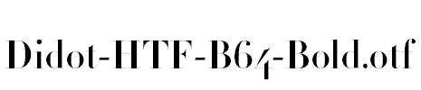 Didot-HTF-B64-Bold.otf字体下载