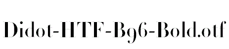 Didot-HTF-B96-Bold.otf字体下载
