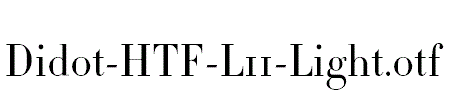 Didot-HTF-L11-Light.otf字体下载