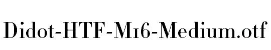Didot-HTF-M16-Medium.otf字体下载