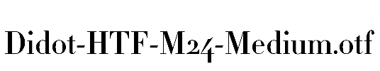 Didot-HTF-M24-Medium.otf字体下载