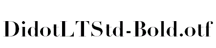 DidotLTStd-Bold.otf字体下载