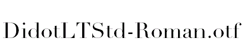 DidotLTStd-Roman.otf字体下载