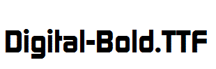Digital-Bold.otf字体下载