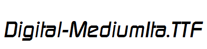 Digital-MediumIta.otf字体下载