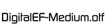 DigitalEF-Medium.otf字体下载