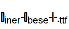Diner-Obese-1-.ttf字体下载