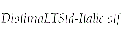 DiotimaLTStd-Italic.otf字体下载