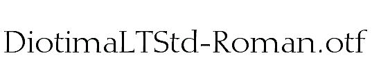 DiotimaLTStd-Roman.otf字体下载
