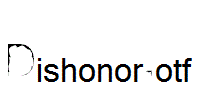 Dishonor.otf字体下载
