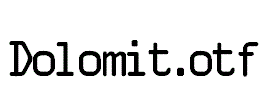 Dolomit.otf字体下载