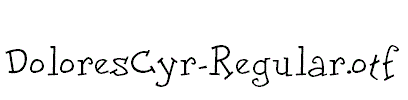 DoloresCyr-Regular.otf字体下载