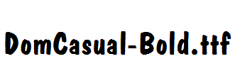 DomCasual-Bold.otf字体下载