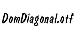 DomDiagonal.otf字体下载