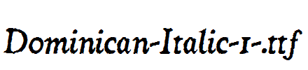 Dominican-Italic-1-.ttf字体下载