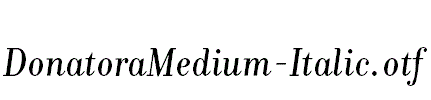 DonatoraMedium-Italic.otf字体下载