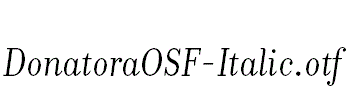 DonatoraOSF-Italic.otf字体下载