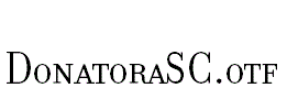 DonatoraSC.pfb字体下载