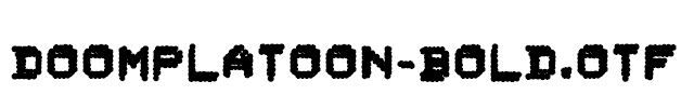 DoomPlatoon-Bold.otf字体下载