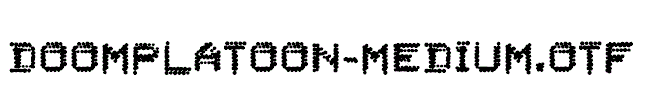 DoomPlatoon-Medium.otf字体下载