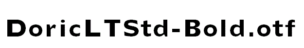 DoricLTStd-Bold.otf字体下载