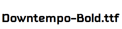 Downtempo-Bold.otf字体下载