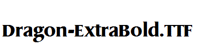 Dragon-ExtraBold.otf字体下载