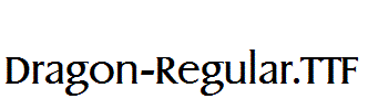 Dragon-Regular.otf字体下载
