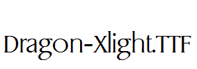 Dragon-Xlight.otf字体下载