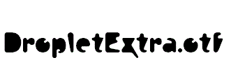 DropletExtra.otf字体下载