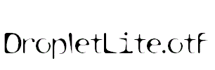 DropletLite.otf字体下载
