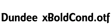 DundeeExBoldCond.otf字体下载