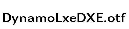 DynamoLxeDXE.otf字体下载
