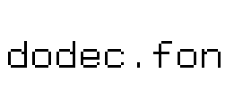 dodec.fon字体下载